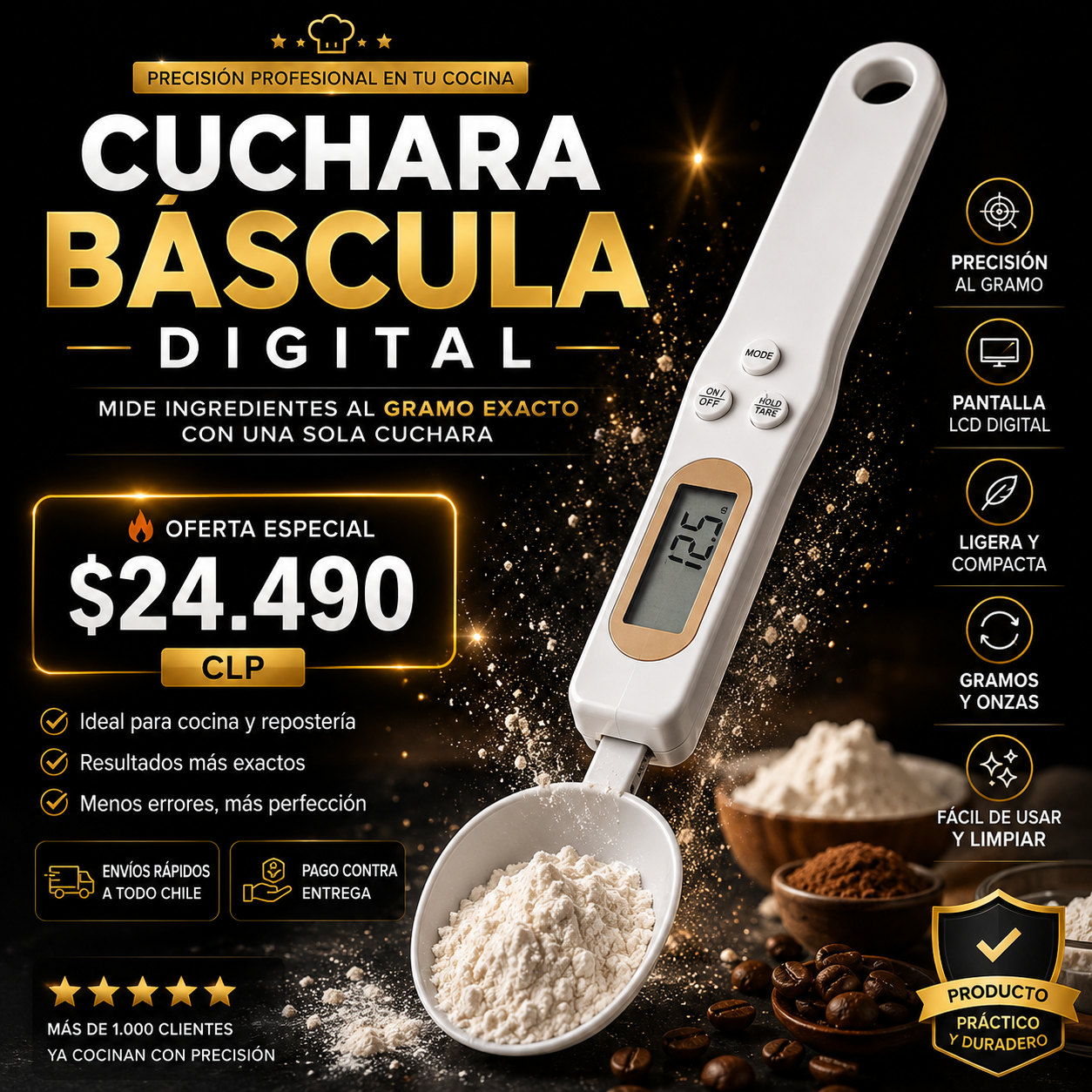 CUCHARA BASCULA ELECTRONICA